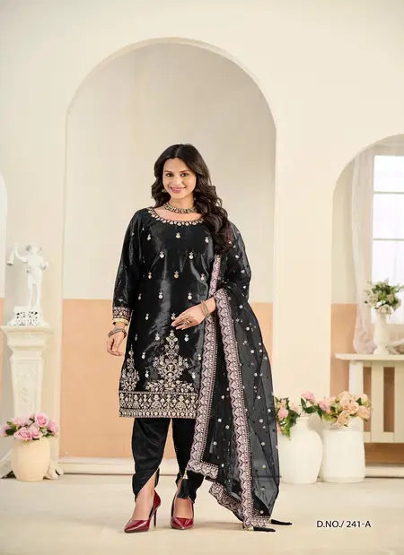 Aanaya Vol 241 By Dani Creation Ice Velvet With Embroidery Work Salwaar Kameez Online Wholesale